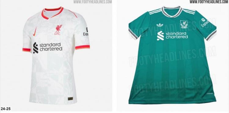 体育直播-利物浦25-26赛季第三球衣曝光:海绿色+现代化经典队徽